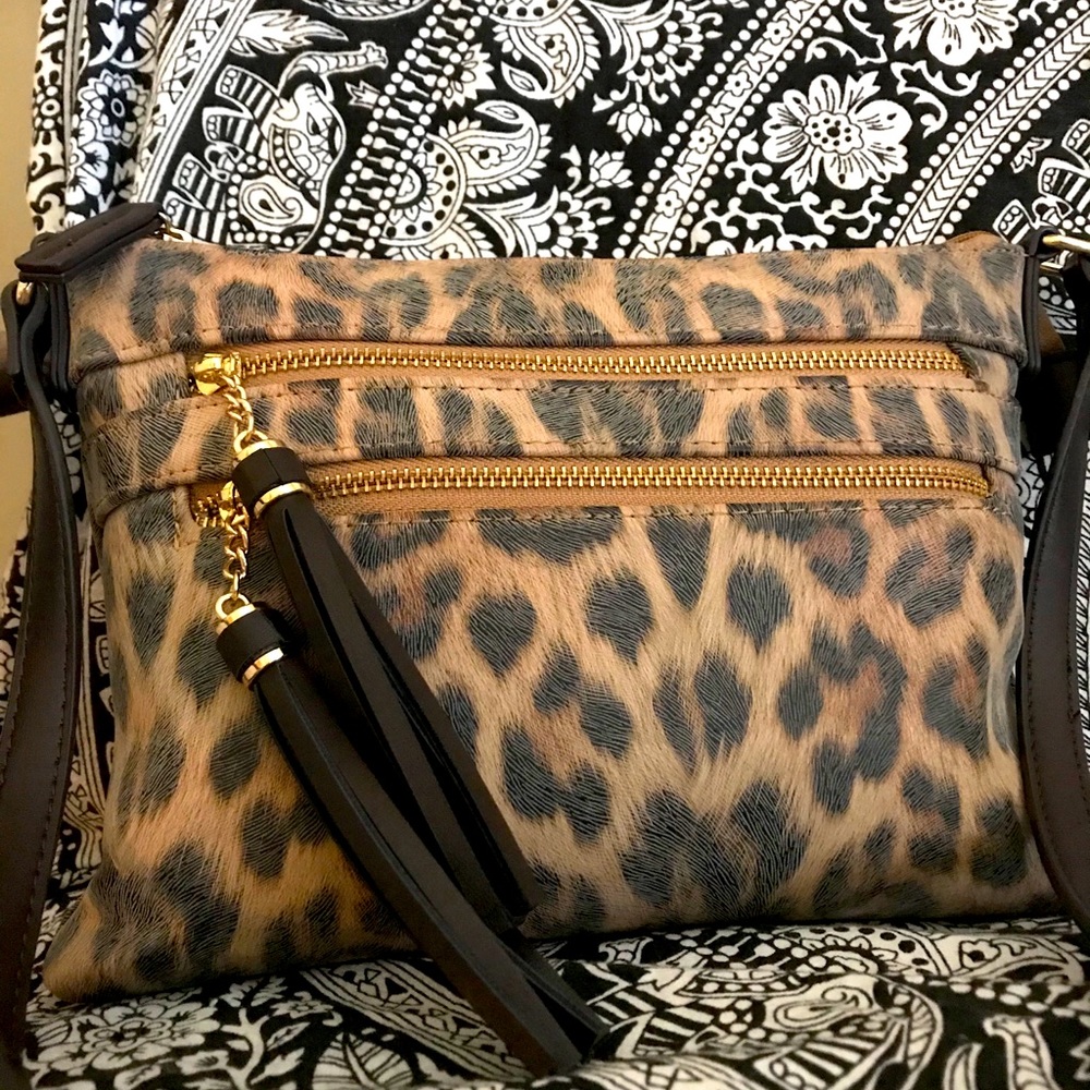 Vegan Leopard Print Handbag